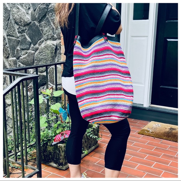 Multicolored Boho Chic Tote Bag - Picture 4 of 4